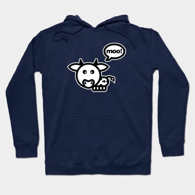 Moo Hoodie by Pigbanko